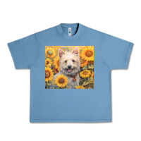 Pebble Blue westie Urban Heavy Tee - Unal Design