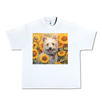 White westie Urban Heavy Tee - Unal Design