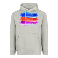 Moon Dust Blue Orange Purple Colored Triple Brush Strokes Heavyweight Hoodie - Bettercallsaul