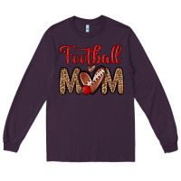 Plum football mom Long Sleeve Tee - Zillion Design Studio