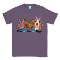 Lavender peace love beagle Classic Tee - RanaPortraitStore