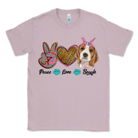 Lilac peace love beagle Classic Tee - RanaPortraitStore