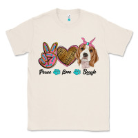 Natural peace love beagle Classic Tee - RanaPortraitStore
