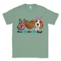 Sage peace love beagle Classic Tee - RanaPortraitStore