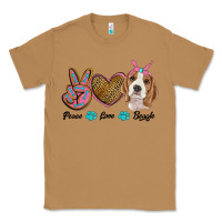 Toasted Coconut peace love beagle Classic Tee - RanaPortraitStore