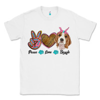 White peace love beagle Classic Tee - RanaPortraitStore