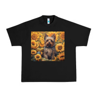 Black yorkshire terrier Urban Heavy Tee - Unal Design
