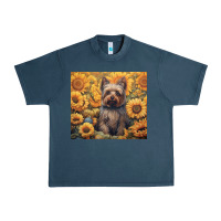 Midnight Navy yorkshire terrier Urban Heavy Tee - Unal Design