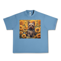 Pebble Blue yorkshire terrier Urban Heavy Tee - Unal Design