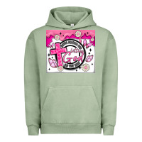 Pigment Oil Green doing my best and letting god Urban Hoodie - MaliasSmallBusiness