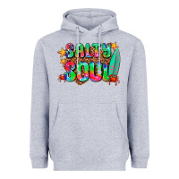 Heather Grey salty soul Heavyweight Hoodie - AdoDesignShop