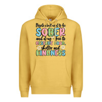 Antique Gold people dont need to be sober and drugfree to deserve food Premium Hoodie - MaliasSmallBusiness