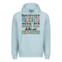 Blue Mist people dont need to be sober and drugfree to deserve food Premium Hoodie - MaliasSmallBusiness