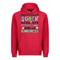 Cardinal people dont need to be sober and drugfree to deserve food Premium Hoodie - MaliasSmallBusiness