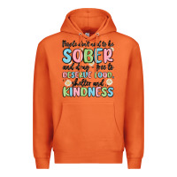 Carrot people dont need to be sober and drugfree to deserve food Premium Hoodie - MaliasSmallBusiness