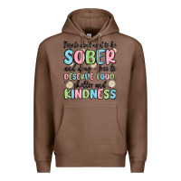 Chestnut people dont need to be sober and drugfree to deserve food Premium Hoodie - MaliasSmallBusiness