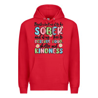 Red people dont need to be sober and drugfree to deserve food Premium Hoodie - MaliasSmallBusiness