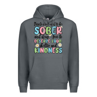 Rock people dont need to be sober and drugfree to deserve food Premium Hoodie - MaliasSmallBusiness