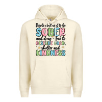 Sandshell people dont need to be sober and drugfree to deserve food Premium Hoodie - MaliasSmallBusiness
