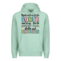 Seafoam people dont need to be sober and drugfree to deserve food Premium Hoodie - MaliasSmallBusiness
