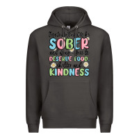 Smoke people dont need to be sober and drugfree to deserve food Premium Hoodie - MaliasSmallBusiness