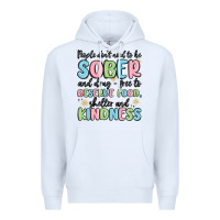 White people dont need to be sober and drugfree to deserve food Premium Hoodie - MaliasSmallBusiness