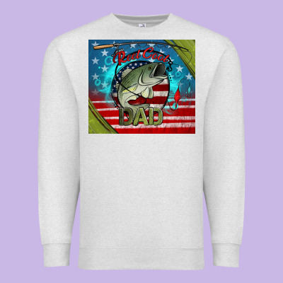 Reel Cool Dad Fishing Premium Sweatshirt Designed By Jasminsmagicworld