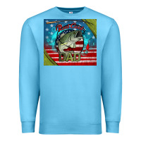 Ocean Blue reel cool dad fishing Premium Sweatshirt - Jasminsmagicworld