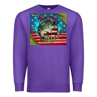 Purple reel cool dad fishing Premium Sweatshirt - Jasminsmagicworld