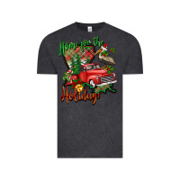 Vintage Black home for the holidays louisiana Vintage Tee - BarkalooDesign