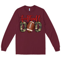 Burgundy football dad Long Sleeve Tee - Zillion Design Studio