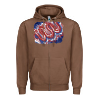 Chestnut Patriotic tie dye background Zipper Hoodie - CowGirlArtShop
