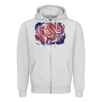 Dove Grey Patriotic tie dye background Zipper Hoodie - CowGirlArtShop