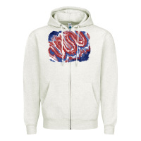 Oatmeal Heather Patriotic tie dye background Zipper Hoodie - CowGirlArtShop