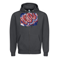 Smoke Patriotic tie dye background Zipper Hoodie - CowGirlArtShop
