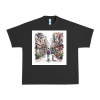 Pigment Black Japan Street Urban Heavy Tee - Unal Design