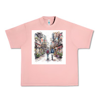 Salmon Japan Street Urban Heavy Tee - Unal Design