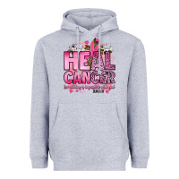 Heather Grey heal cancer for nothing is impossible with god luk Heavyweight Hoodie - Artiststas