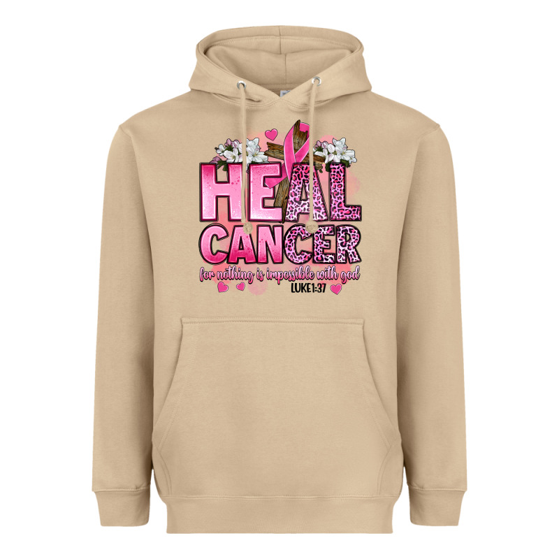 Heal Cancer For Nothing Is Impossible With God Luk Heavyweight Hoodie by Artiststas | Teevron