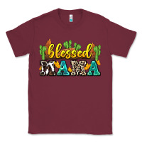 Burgundy blessed mama Classic Tee - Zillion Design Studio