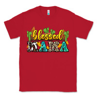 Red blessed mama Classic Tee - Zillion Design Studio