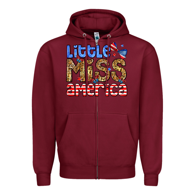 Little Miss America Zipper Hoodie by Neo Western | Teevron