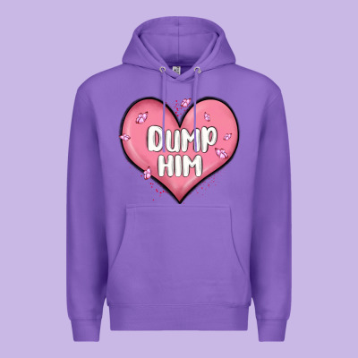 Dump Him Valentines Day Premium Hoodie Designed By Maliassmallbusiness