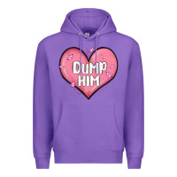 Purple dump him valentines day Premium Hoodie - MaliasSmallBusiness