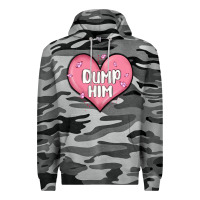 Slate Camo dump him valentines day Premium Hoodie - MaliasSmallBusiness