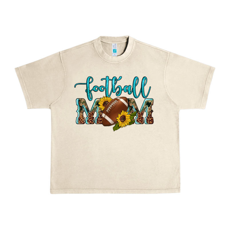 Western Leopard Camouflage Sunflowers  Glitter Mom Football Urban Heavy Tee by Artiststas | Teevron