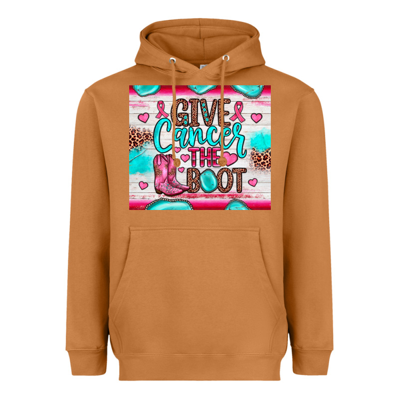 Give Cancer The Boot Heavyweight Hoodie by JahusDesignShop | Teevron
