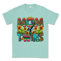 Seafoam mom of twins Classic Tee - Zillion Design Studio
