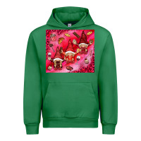 Emerald gnomies with food Urban Hoodie - NancyCooperArtShop