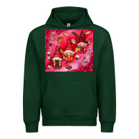 Forest Green gnomies with food Urban Hoodie - NancyCooperArtShop